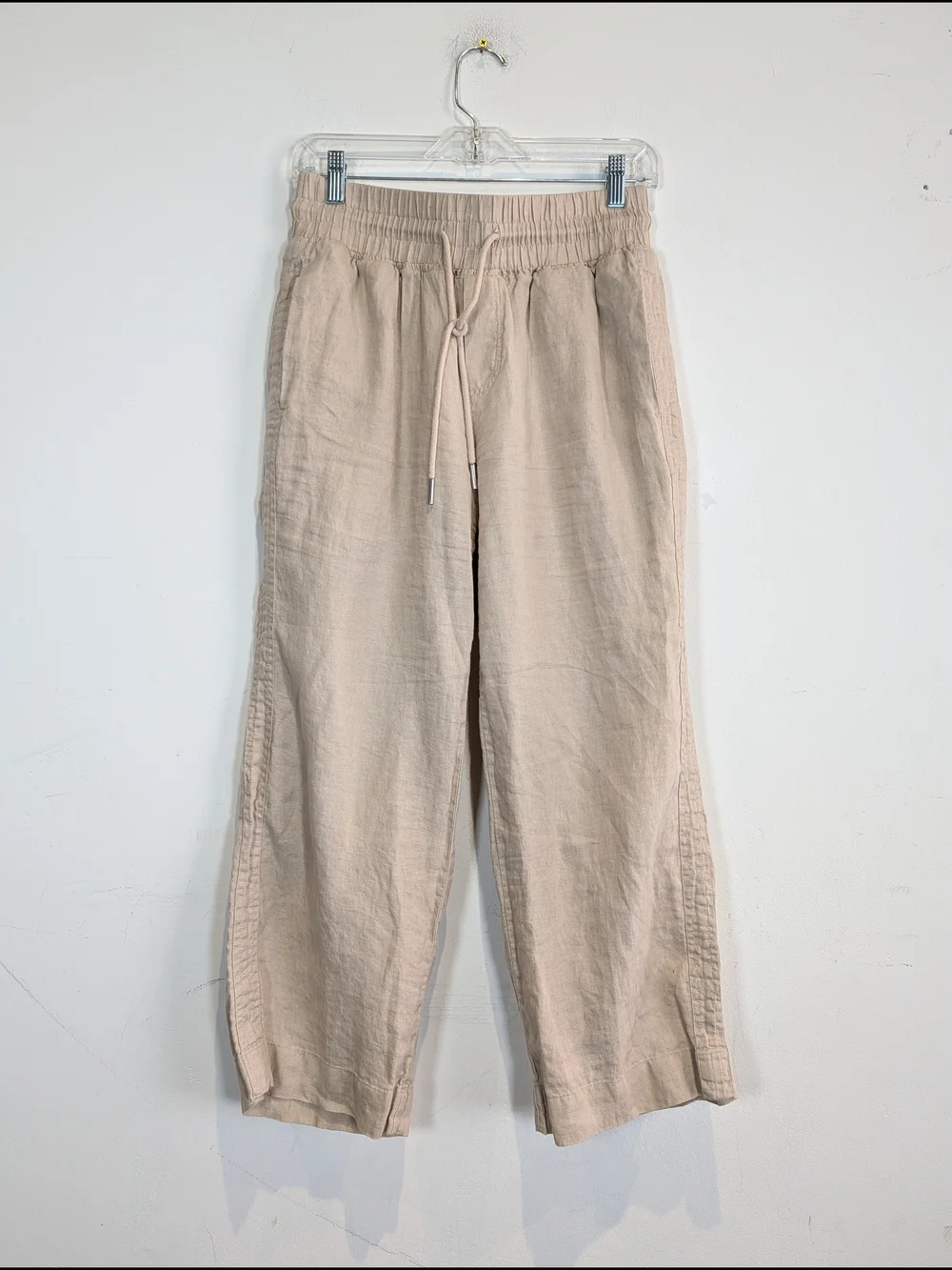 Quince Men's Linen-Blend Drawstring Pants - Light Beige